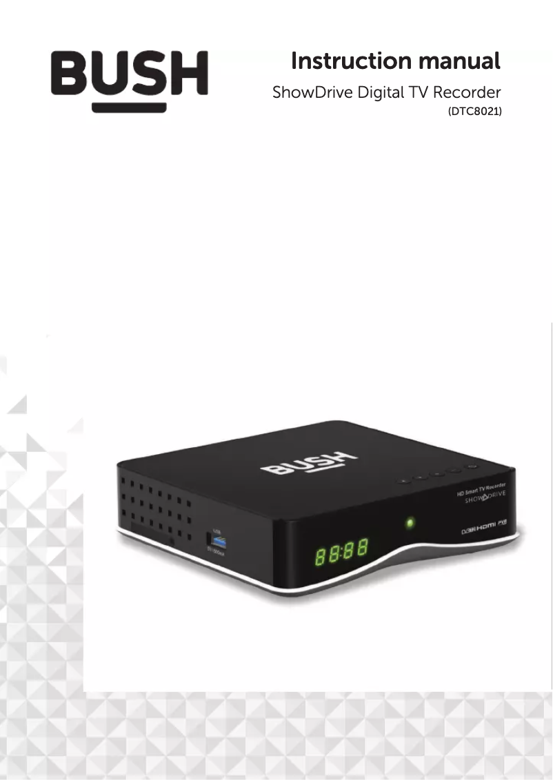 Page 1 de la notice Manuel utilisateur Bush DTC8021