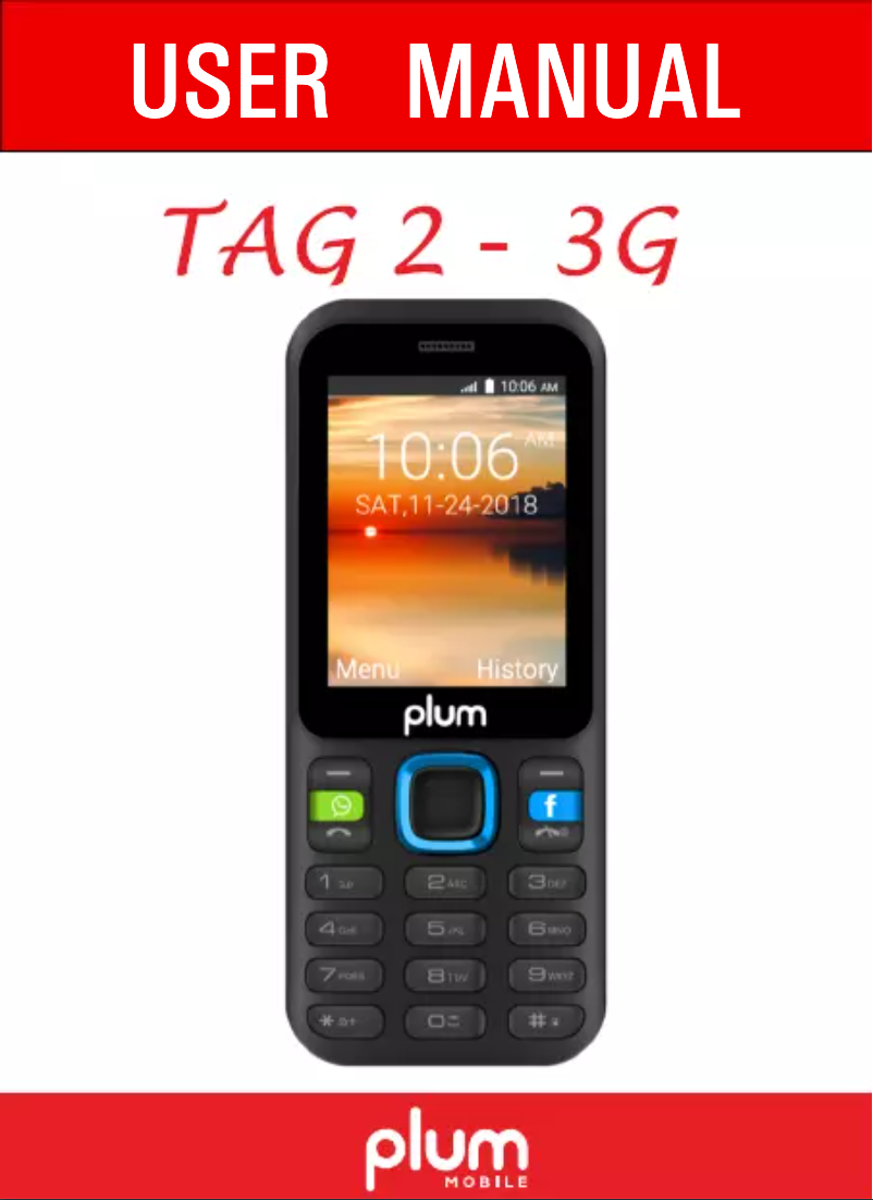 Page 1 of the manual User Manual Plum TAG 2