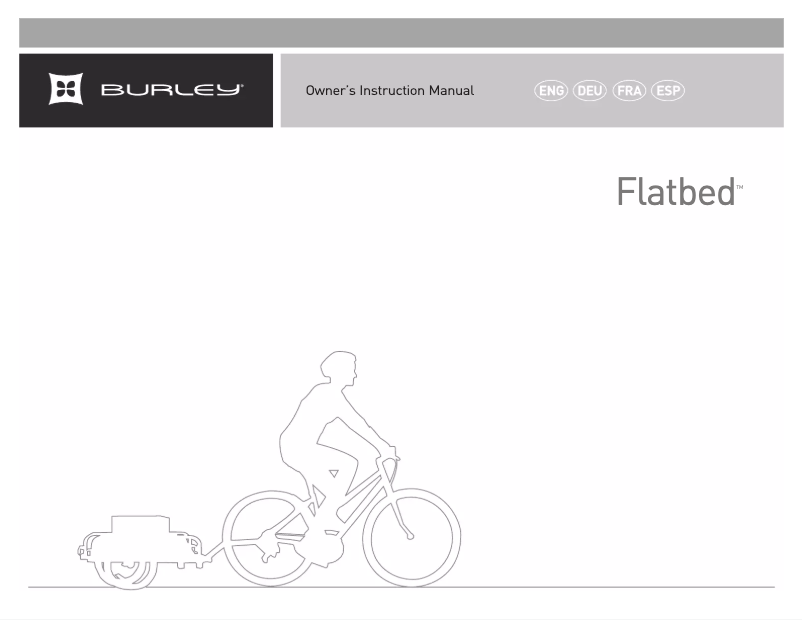 Page 1 de la notice Manuel utilisateur Burley Flatbed