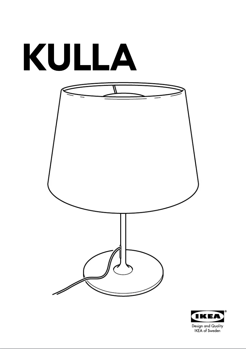 Page 1 de la notice Manuel utilisateur Ikea KULLA