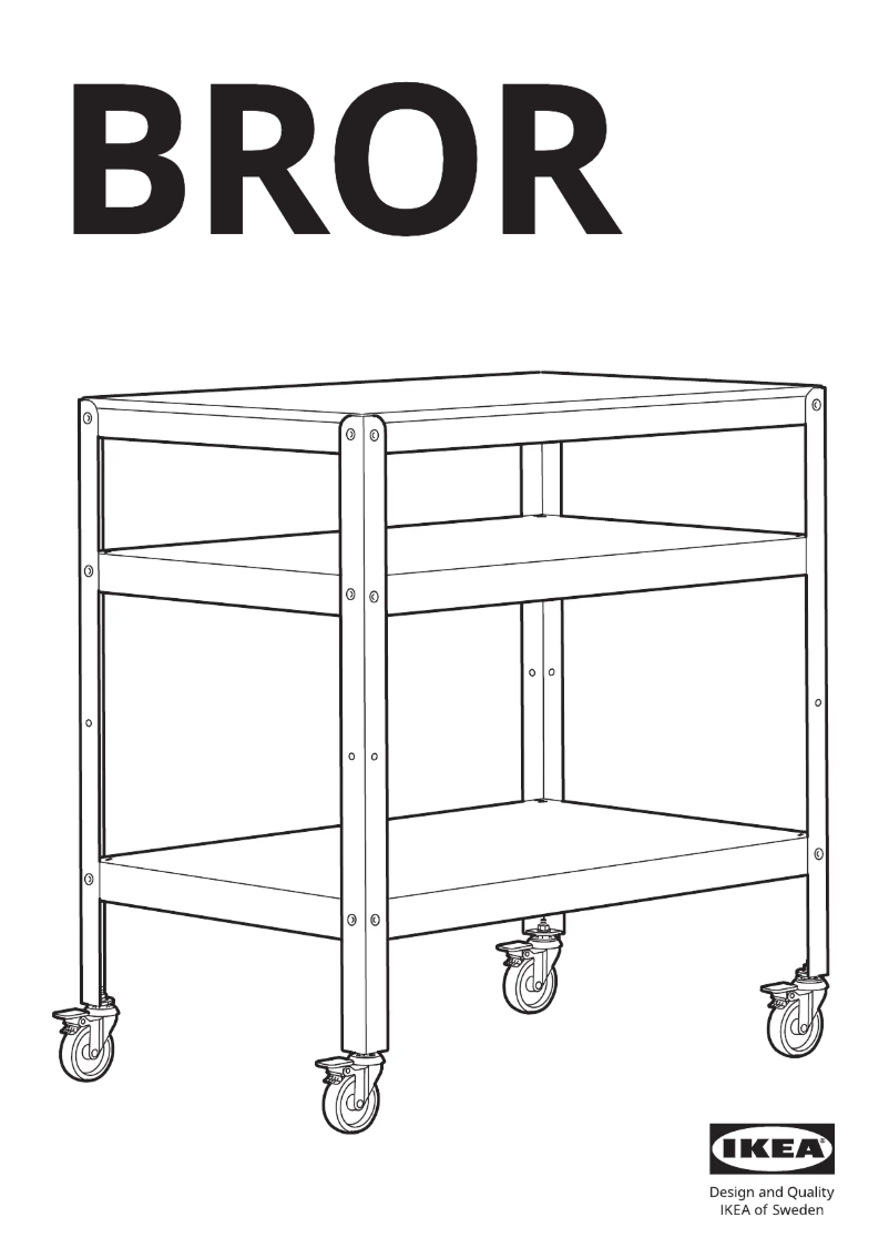 Page 1 de la notice Manuel utilisateur Ikea BROR 603.338.50