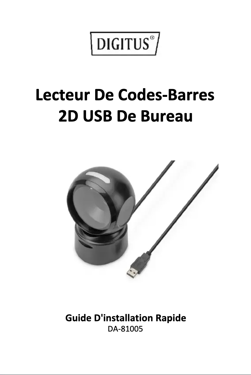 Page 1 de la notice Manuel utilisateur Digitus DA-81005