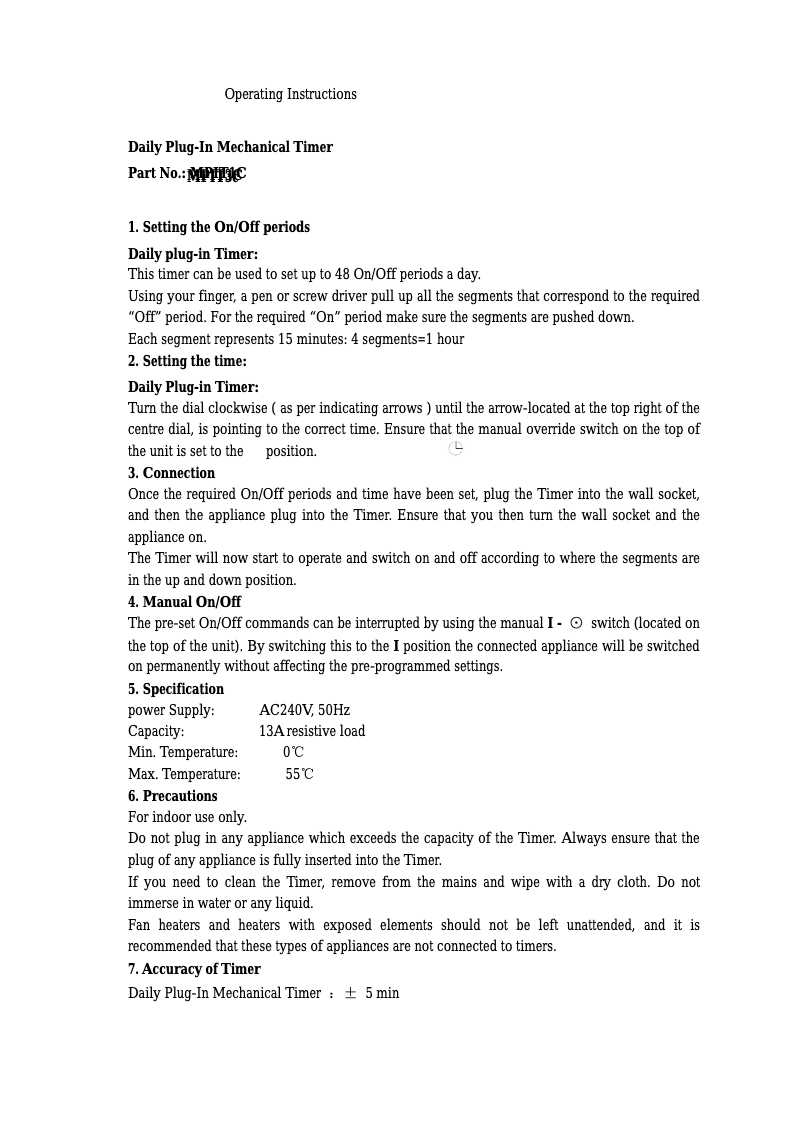 Page 1 de la notice Manuel utilisateur SMJ MPIT3C-DX