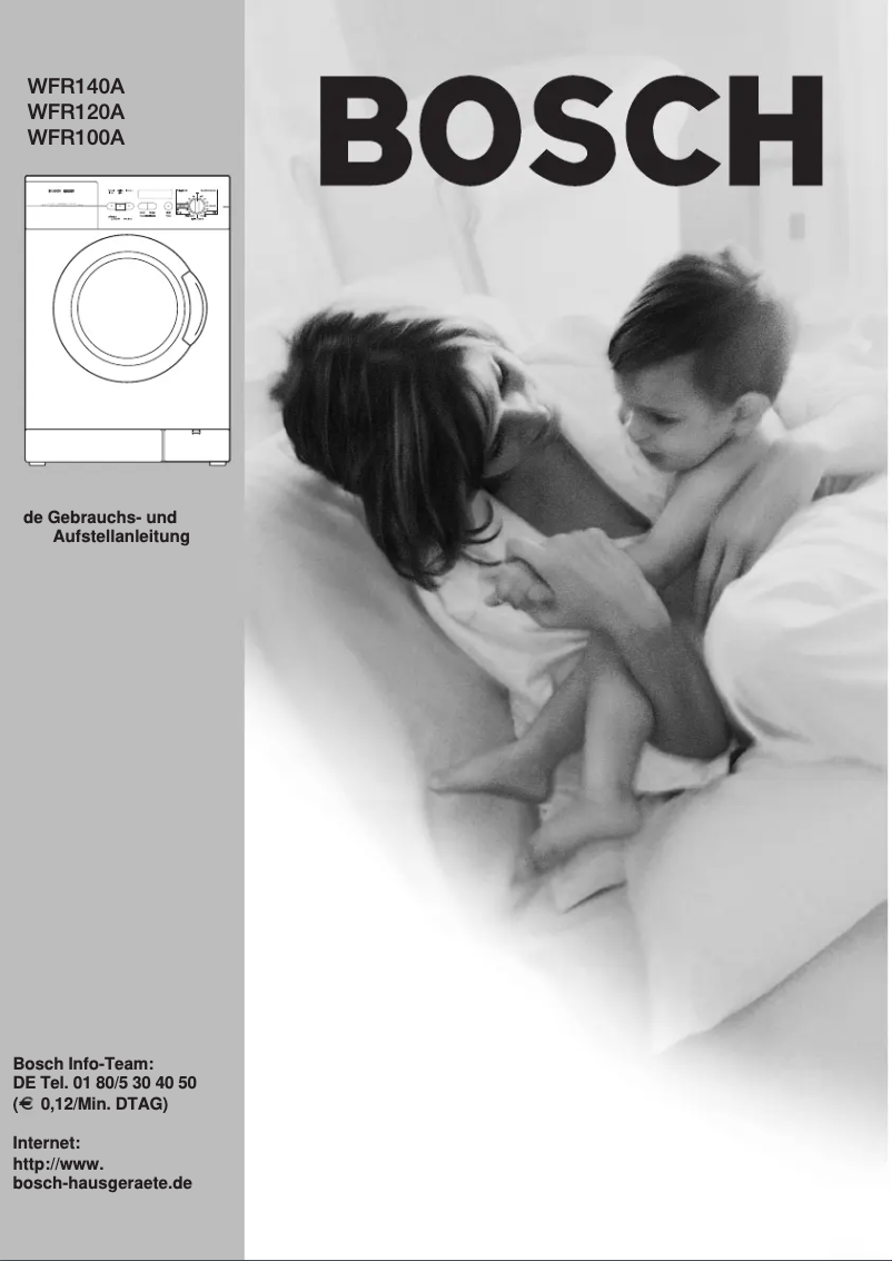 Page 1 de la notice Manuel utilisateur Bosch Exclusiv WFR100A