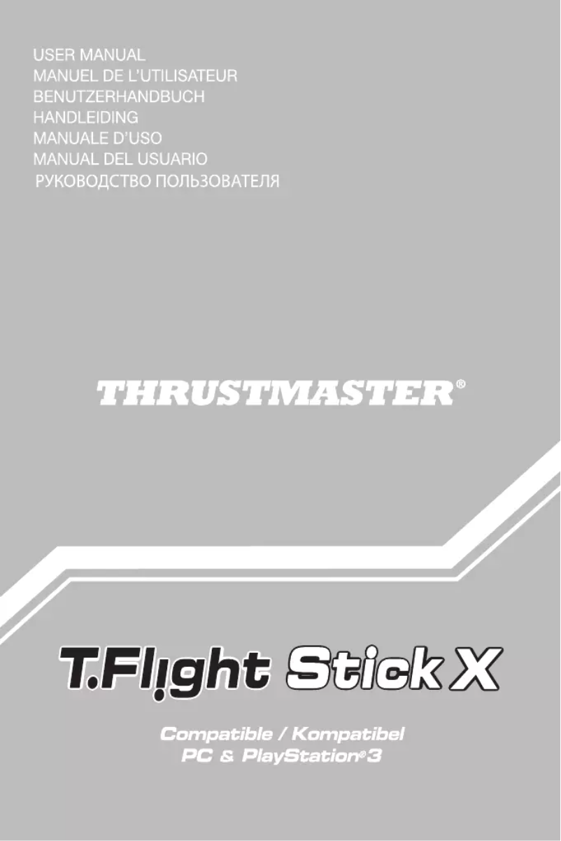 Page 1 de la notice Manuel utilisateur Thrustmaster T-Flight Stick X