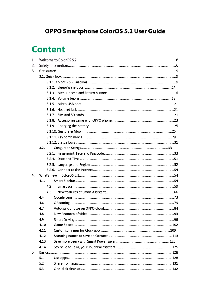 Imagen de la primera página del manual del dispositivo F9 Pro