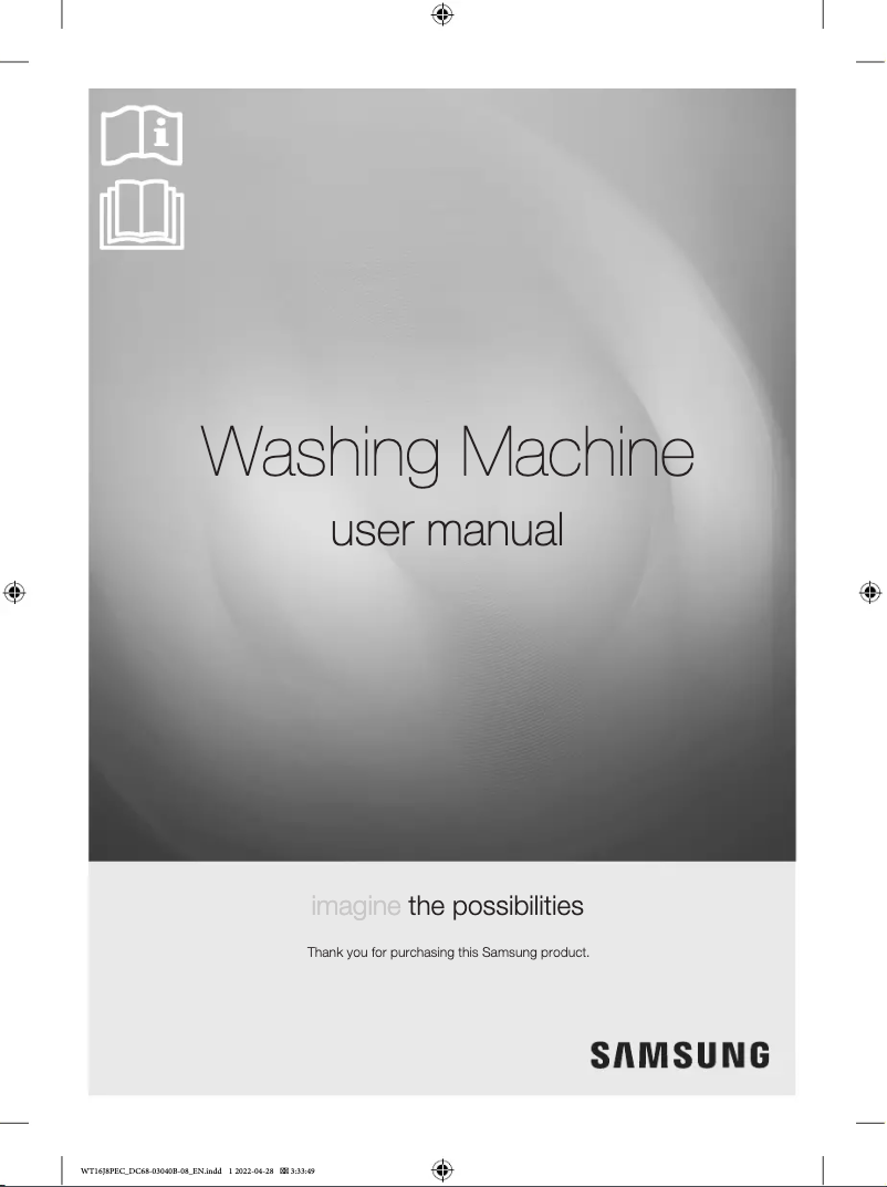 Página 1 del manual Manual de usuario Samsung WT16J8PEC