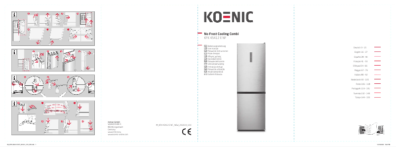 Page 1 de la notice Manuel utilisateur Koenic KFK 45412 E NF