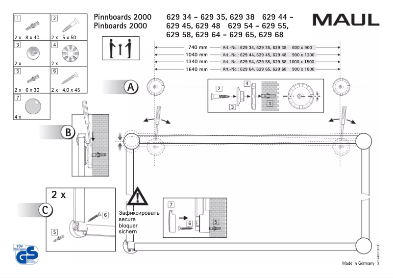Page 1 de la notice Manuel utilisateur MAUL 6293584