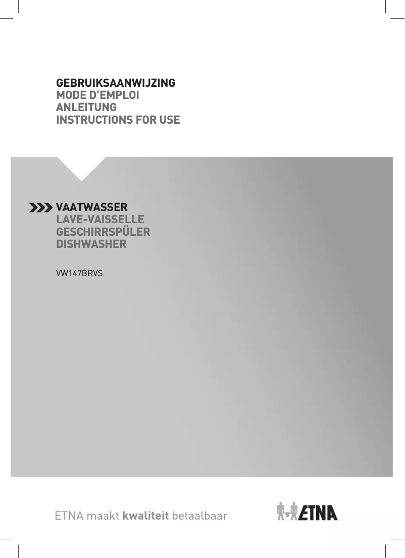 Page 1 de la notice Manuel utilisateur Etna VW147BRVS