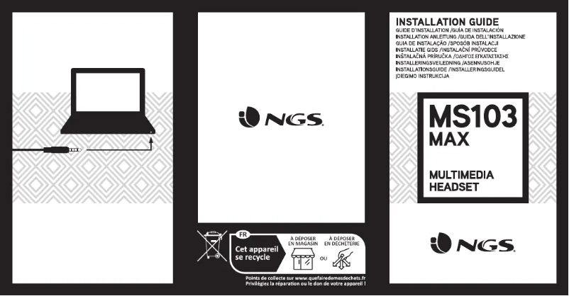 Page 1 of the manual User Manual NGS MS103 MAX