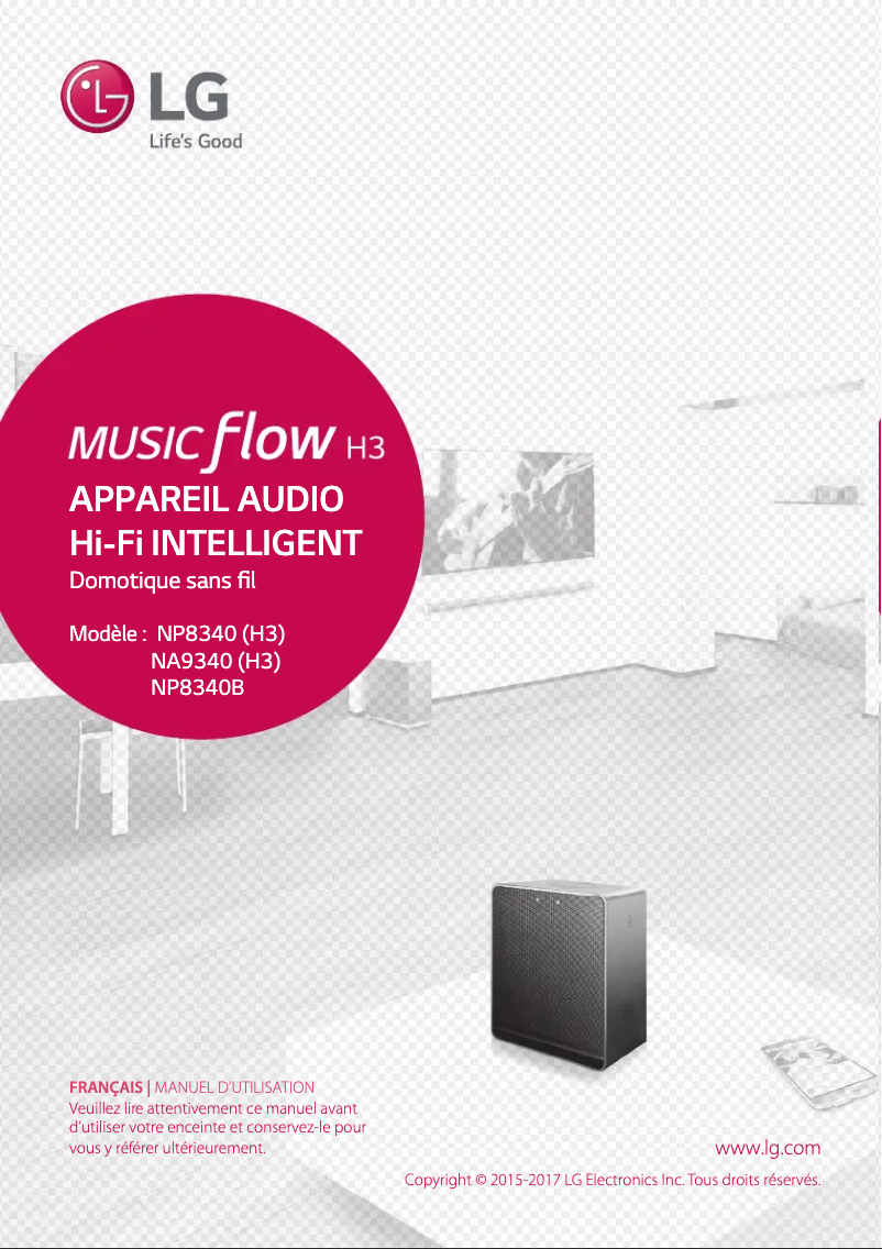 Page 1 de la notice Manuel utilisateur LG NP8340