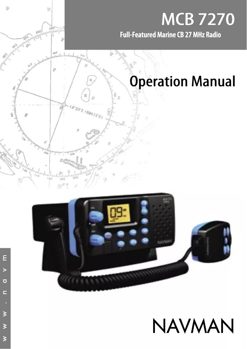 Page 1 de la notice Manuel utilisateur Navman MCB 7270