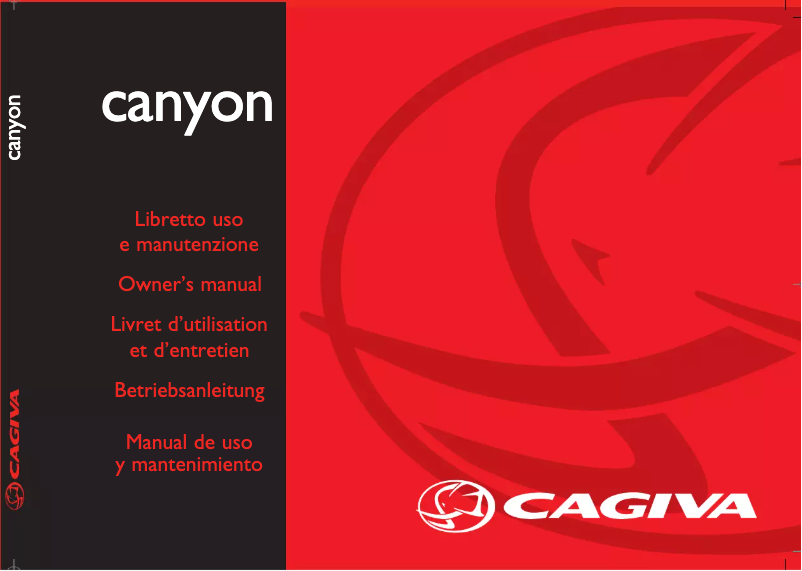 Página 1 del manual Manual de usuario Cagiva Canyon 500 (2000)