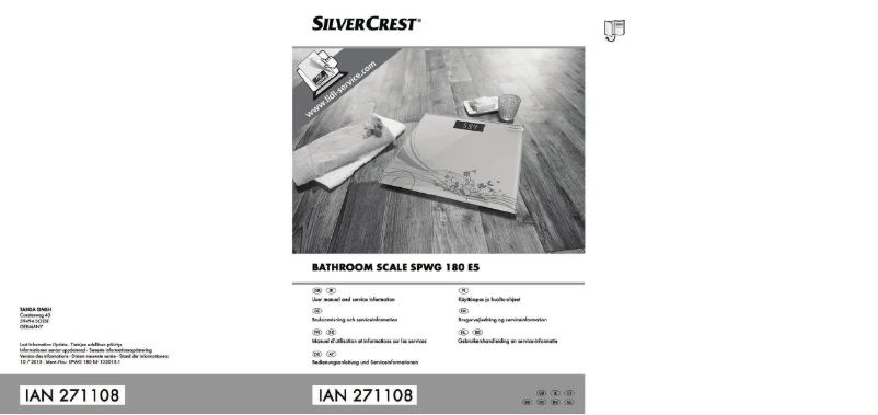 Page 1 de la notice Manuel utilisateur SilverCrest SPWG 180 E5