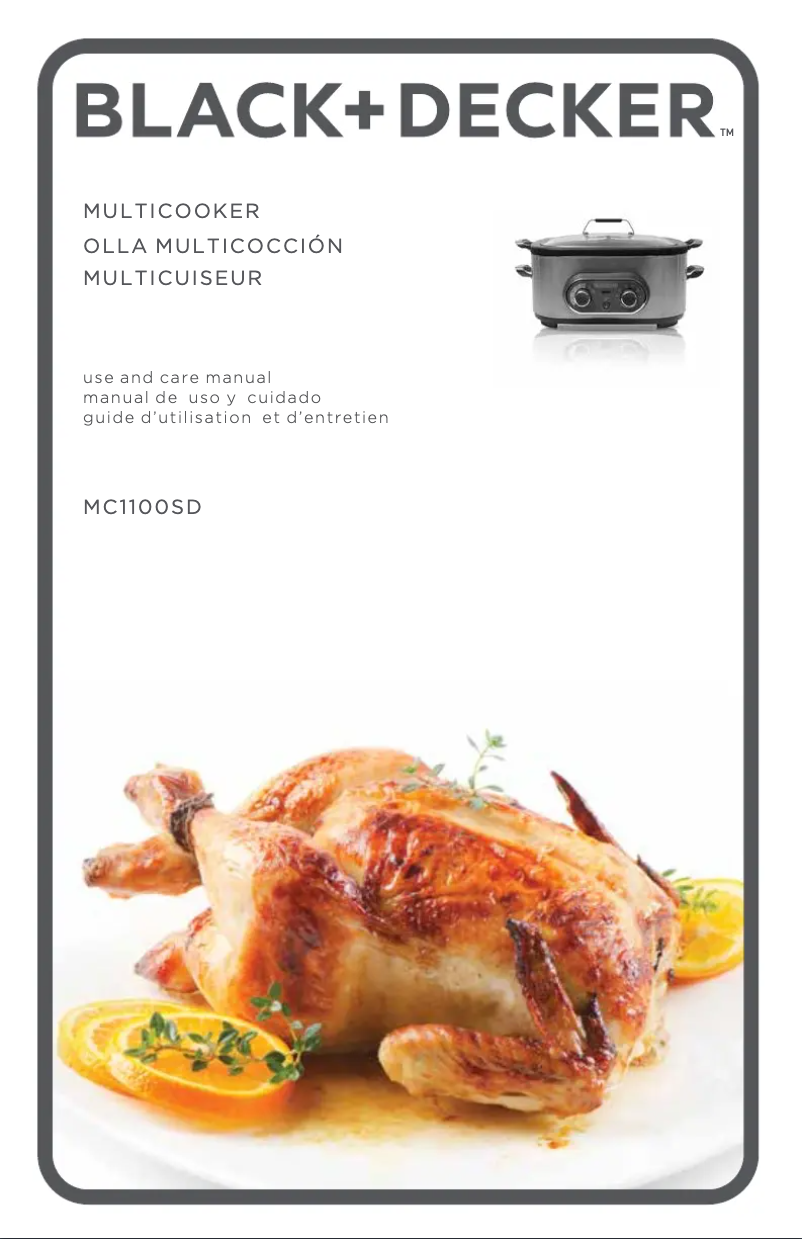 Page n°1 - Manuel utilisateur Black & Decker MC100SD