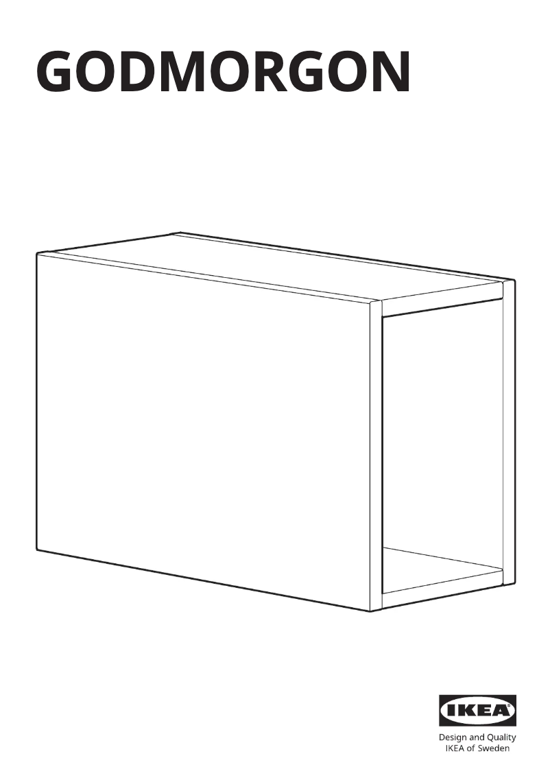 Page 1 de la notice Manuel utilisateur Ikea GODMORGON 404.812.19