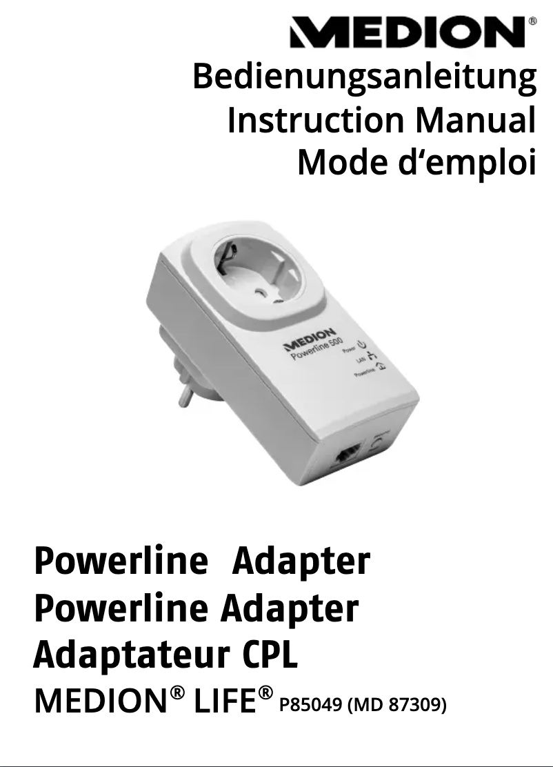 Page 1 de la notice Manuel utilisateur Medion P85049 (MD 87309)