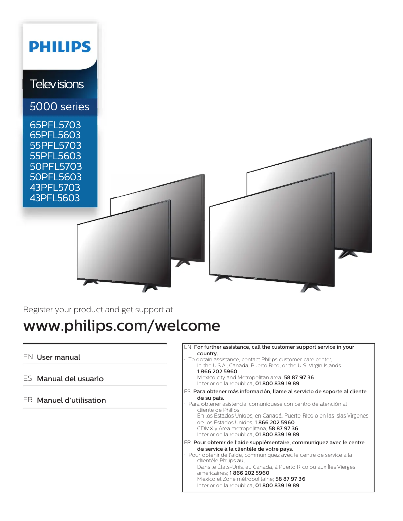 Page n°1 - Manuel utilisateur Philips 65PFL5603