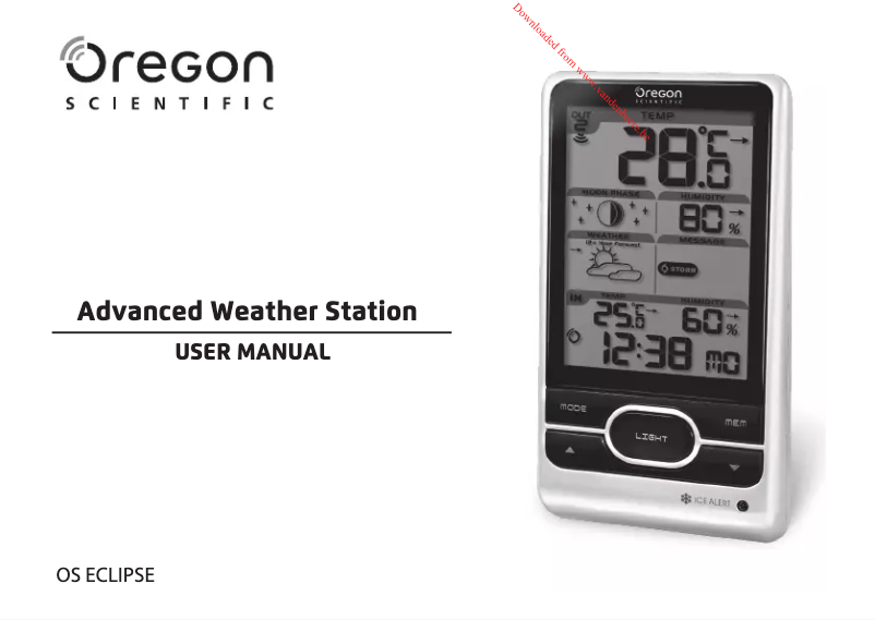 Página 1 del manual Manual de usuario Oregon Scientific OS Venus