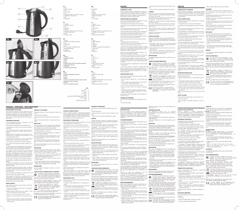 Page 1 de la notice Manuel utilisateur Ufesa Allegro HA7620