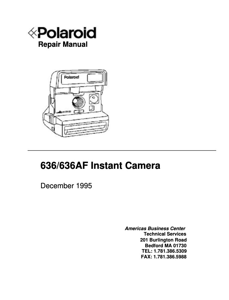 Página 1 del manual Manual de usuario Polaroid 636AF