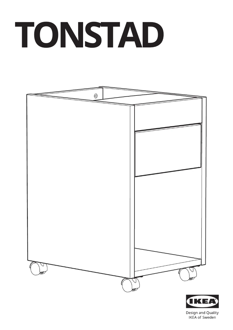 Page 1 de la notice Manuel utilisateur Ikea TONSTAD 505.382.01