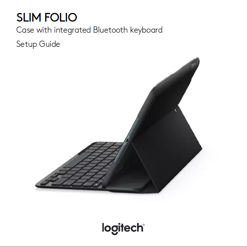 Page 1 de la notice Manuel utilisateur Logitech Slim Folio