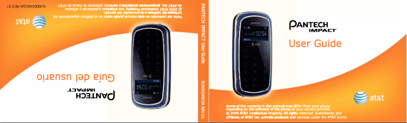 Page 1 de la notice Manuel utilisateur Pantech Impact P7000
