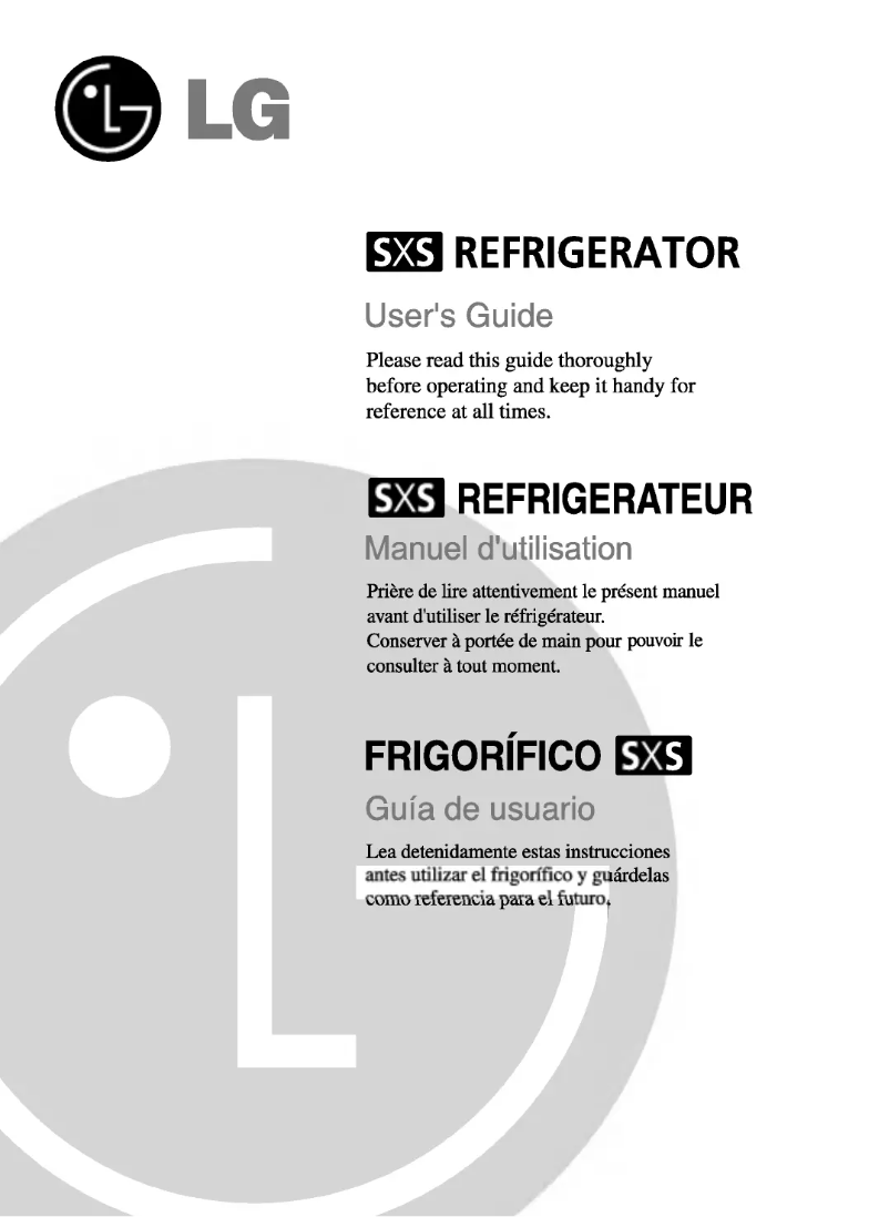 Page 1 of the manual User Manual LG GS73S63CEF