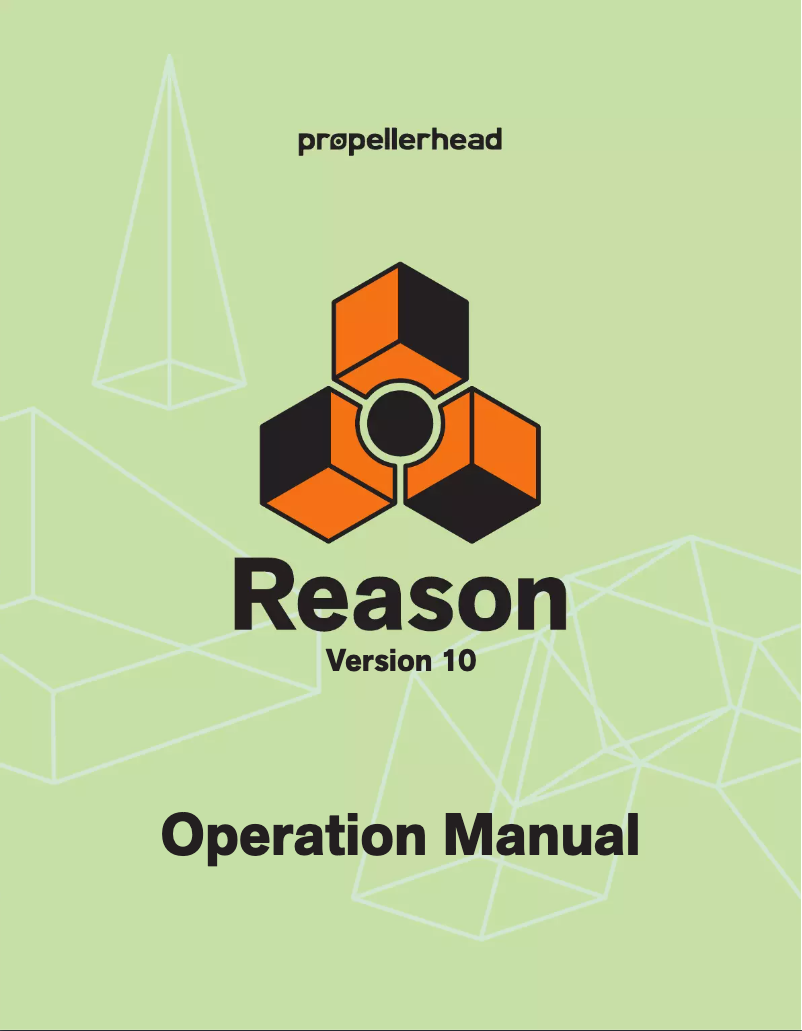 Página 1 del manual Manual de usuario Propellerhead Reason 10.2