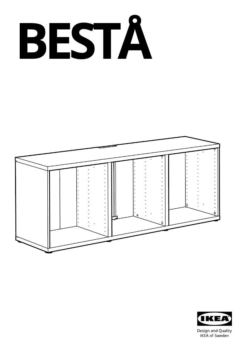 Page 1 de la notice Manuel utilisateur Ikea BESTÅ 902.998.78