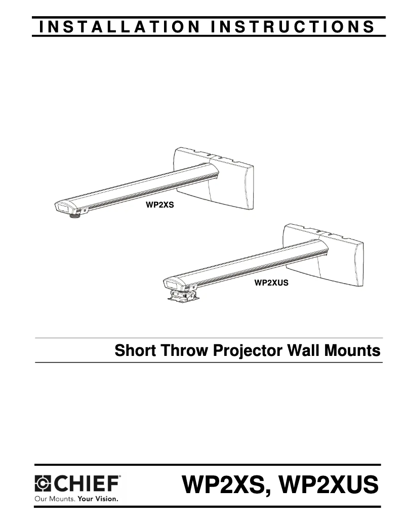 Page 1 de la notice Manuel utilisateur Chief WP21S