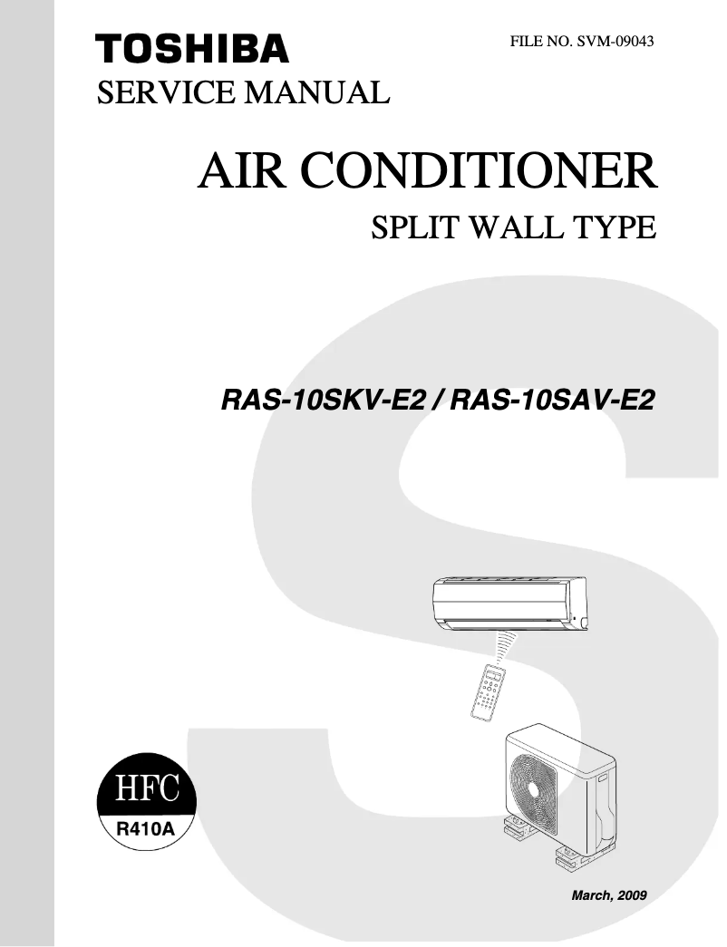 Página 1 del manual Manual de usuario Toshiba RAS-10SKV-E2