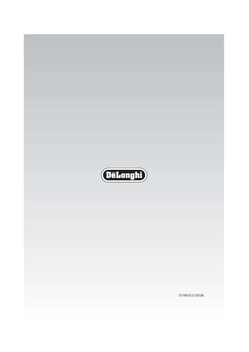 Page 1 de la notice Manuel utilisateur DeLonghi DES 12