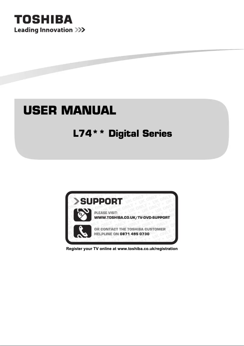 Página 1 del manual Manual de usuario Toshiba 42L7453