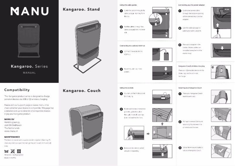 Page 1 de la notice Manuel utilisateur Manu Kangaroo