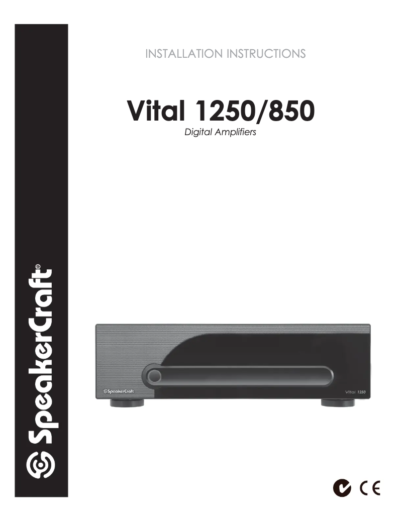 Page 1 de la notice Manuel utilisateur SpeakerCraft Vital 850