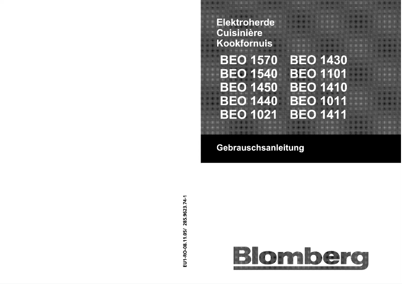 Page 1 de la notice Manuel utilisateur Blomberg BEO 1540