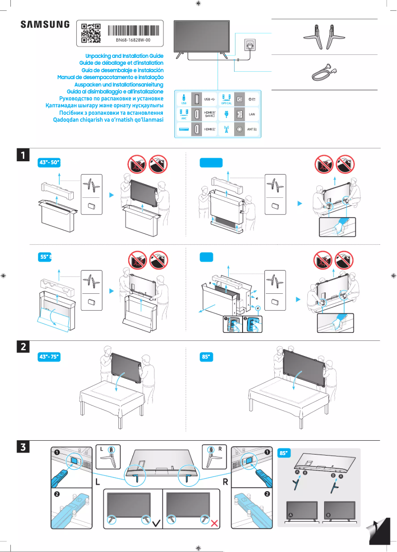 Página 1 del manual Manual de usuario Samsung UE55CU71A0K