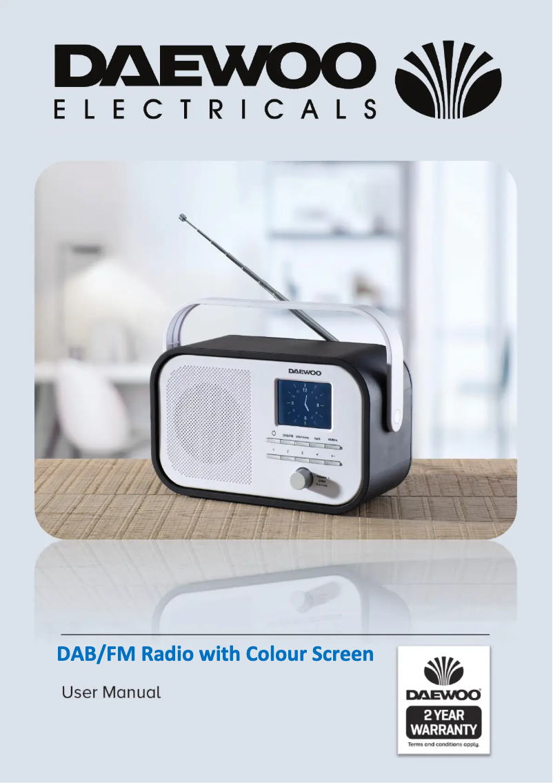 Page 1 de la notice Manuel utilisateur Daewoo AVS1403