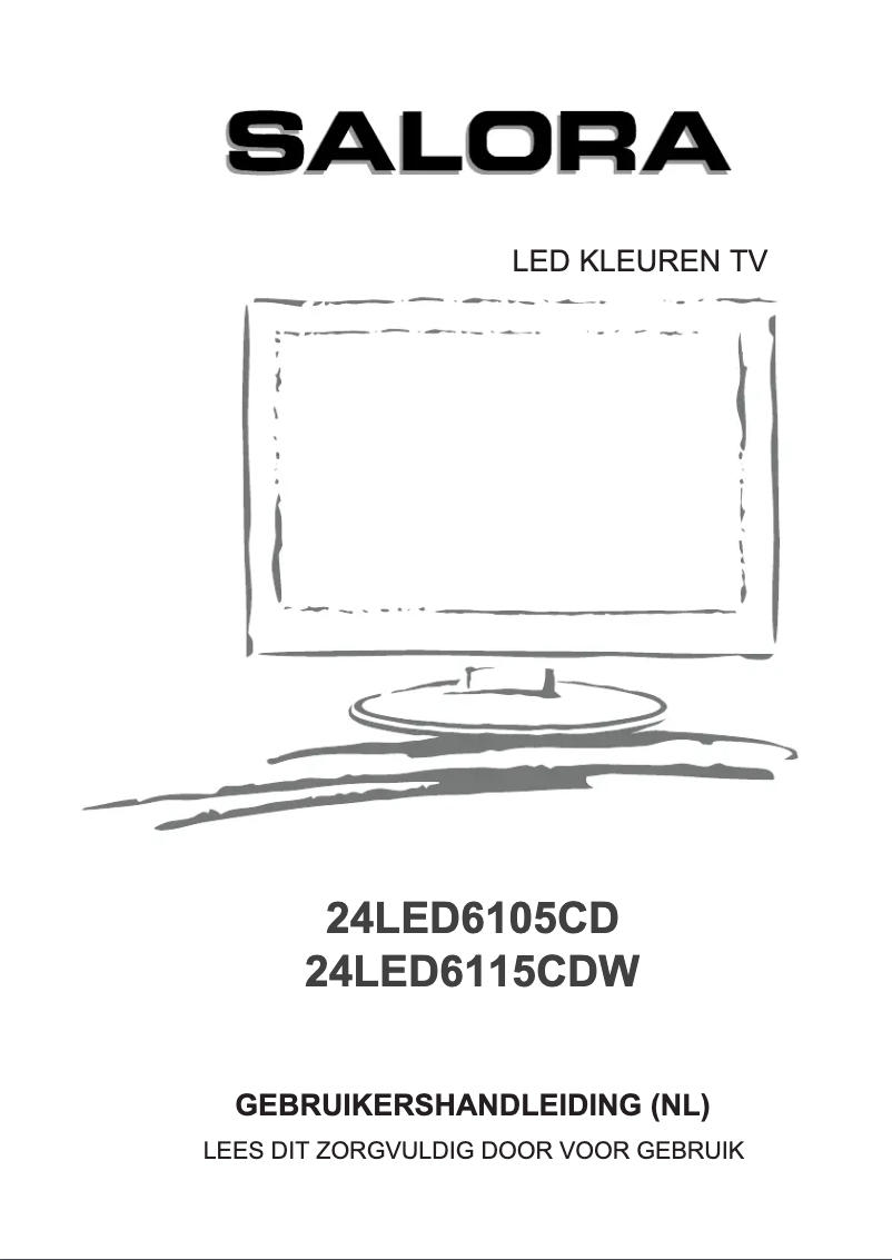 Page 1 de la notice Manuel utilisateur Salora 24LED6115CDW