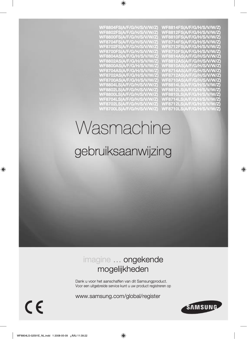 Página 1 del manual Manual de usuario Samsung WF8704FS