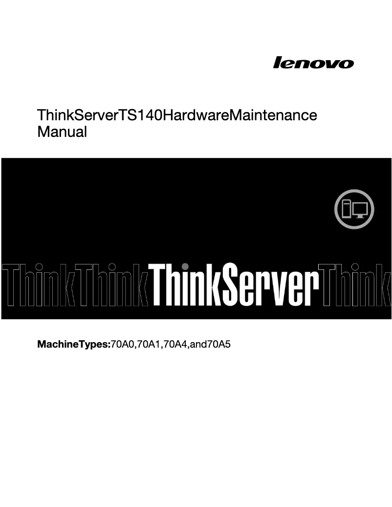 Page 1 de la notice Manuel utilisateur Lenovo ThinkServer TS140