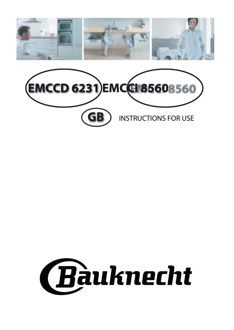 Página 1 del manual Manual de usuario Bauknecht EMCCD 6231
