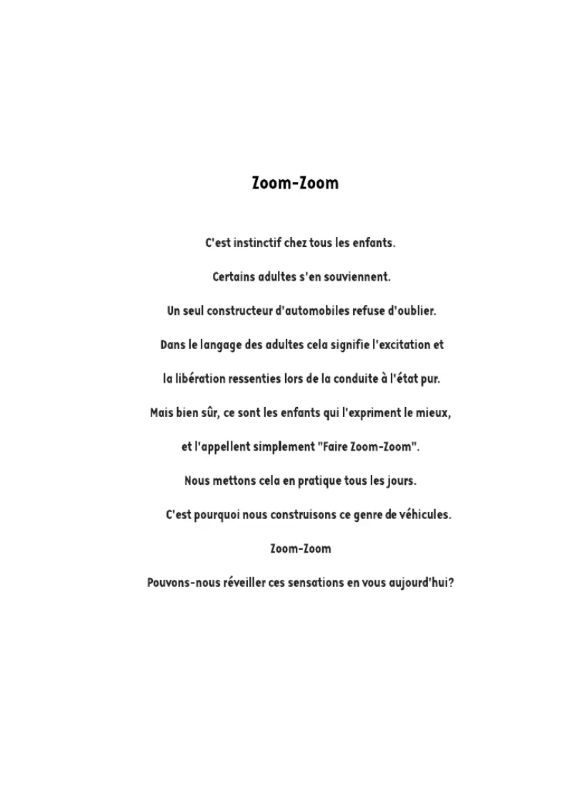 Page 1 de la notice Manuel utilisateur Mazda 6 (2008)