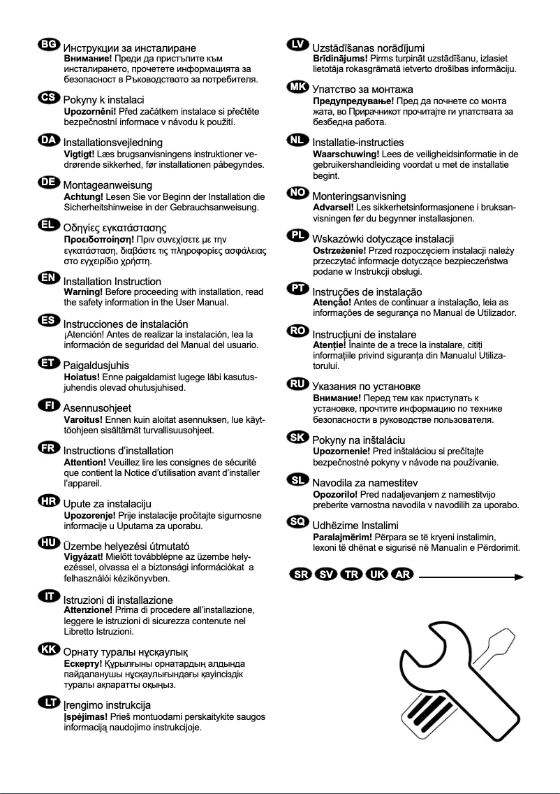 Página 1 del manual Guía de instalación Electrolux PerfectCare 800 EW8H258SC