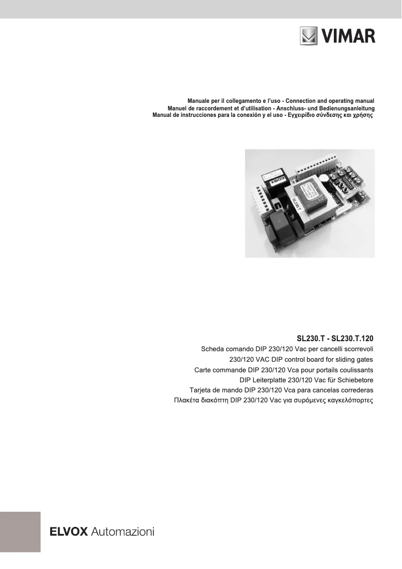 Página 1 del manual Manual de usuario Vimar ELVOX ESM3.1