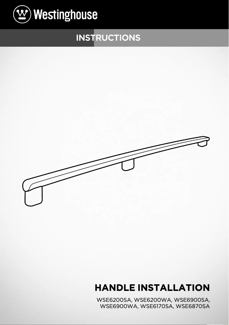 Page 1 de la notice Guide d'installation Westinghouse WSE6870SA