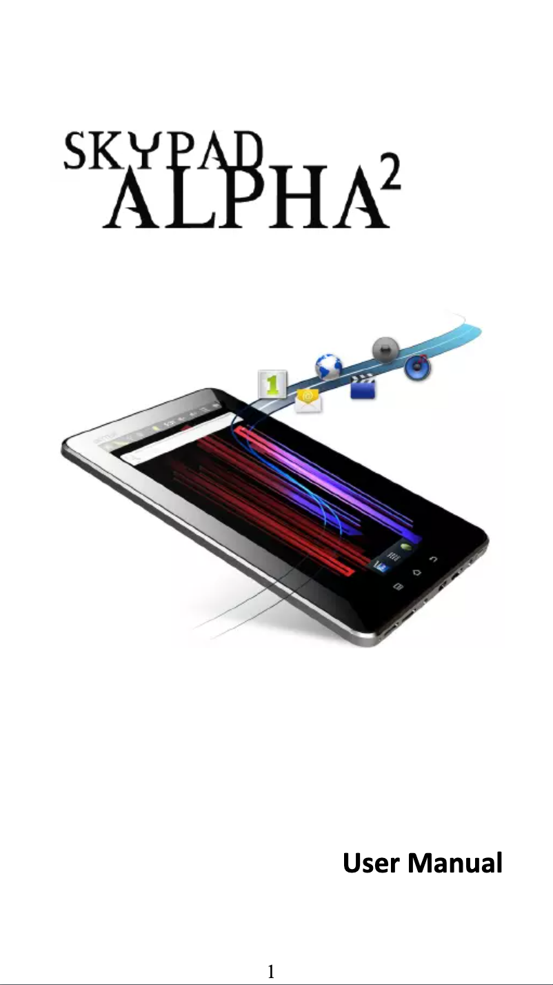 Page 1 de la notice Manuel utilisateur Skytex Skypad Alpha 2